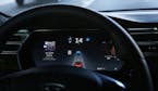 The dashboard of the Tesla Model S P90D. The Pentagon is going to introduce self-driving cars to the military. (Chris Walker/Chicago Tribune/TNS)