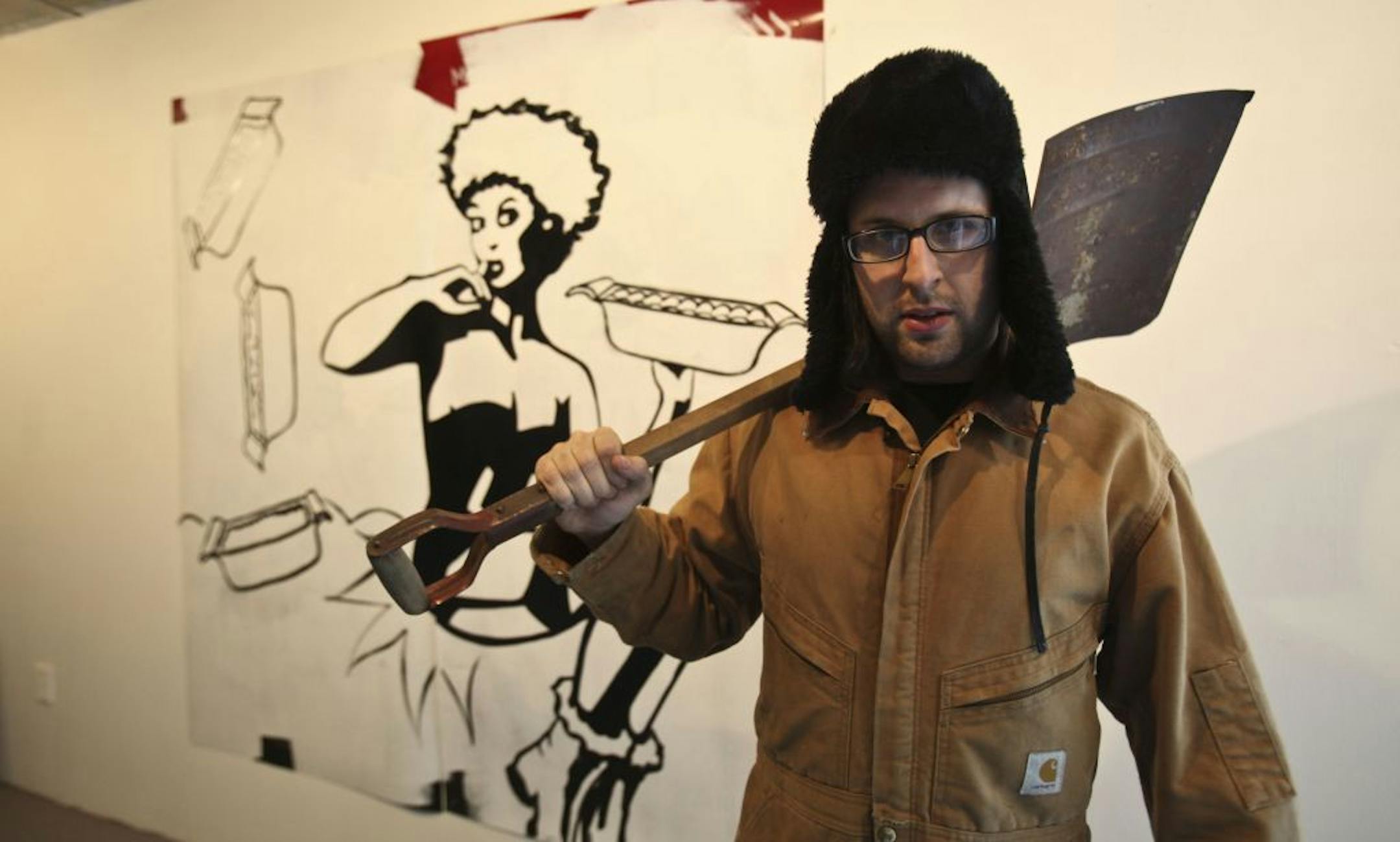 Jesse Corder is one of the actors in the Fringe play "The 612" at the Cult Status Gallery in Minneapolis , Minn., Friday, July 29, 2011.