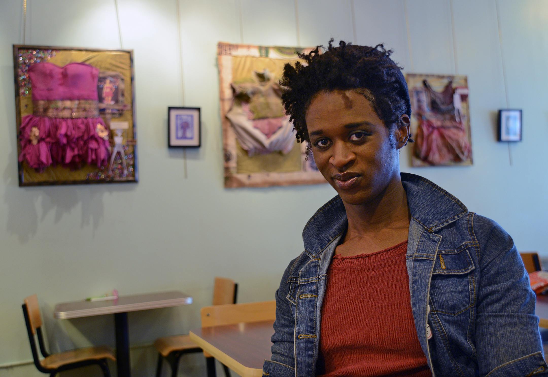 Toni Foxx prefers not to be referred to as "he" or "she." Foxx identifies as "gender fluid," a relatively new term to describe people who choose to live as both/neither male/female] Richard.Sennott@startribune.com Richard Sennott/Star Tribune. , Minneapolis Minn. Wednesday 5/22/13) ** (cq)