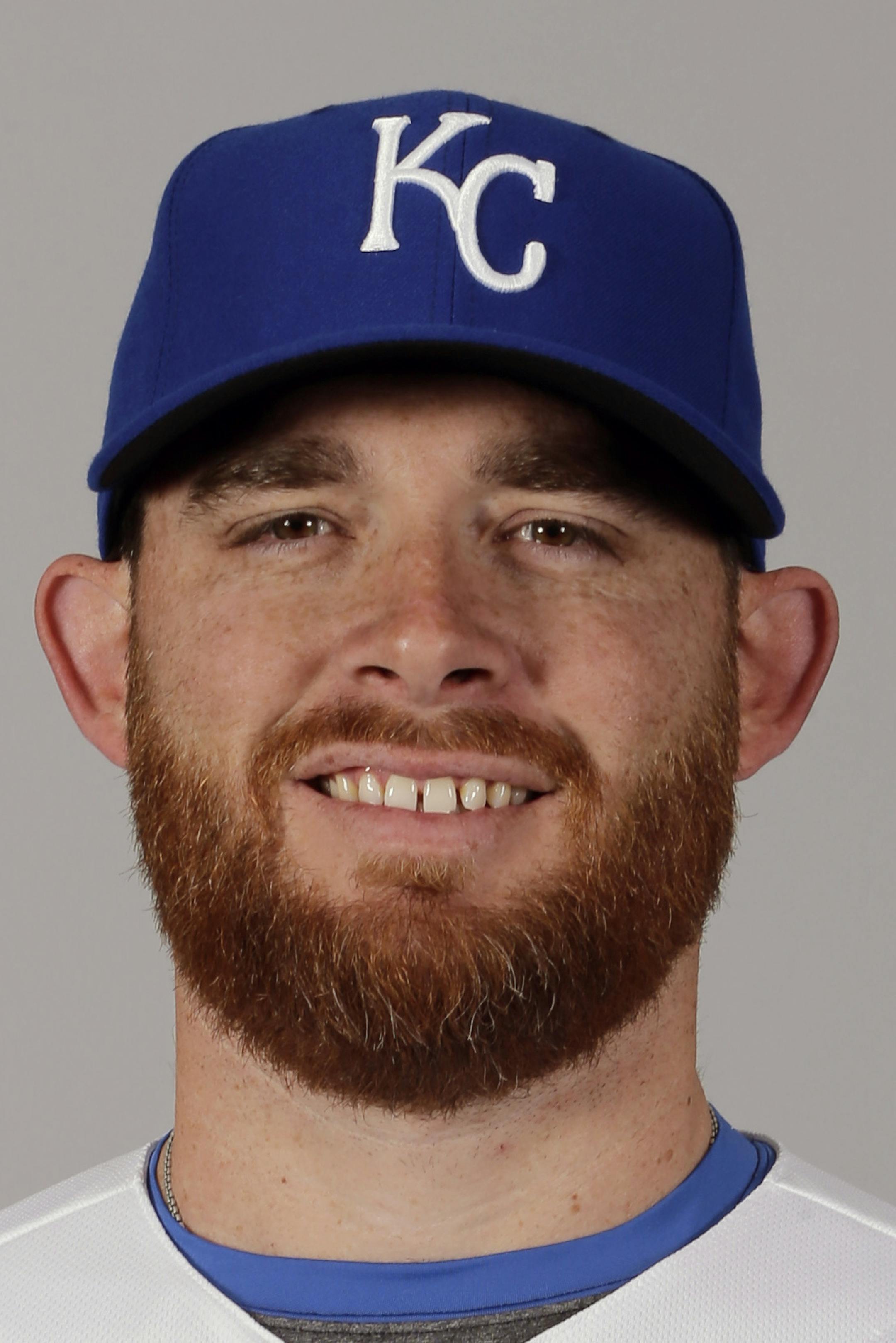 This is a 2016 photo of Ian Kennedy of the Kansas City Royals baseball team. This image reflects the Kansas City Royals active roster as of Thursday, Feb. 25, 2016, when this image was taken. (AP Photo/Charlie Riedel)
