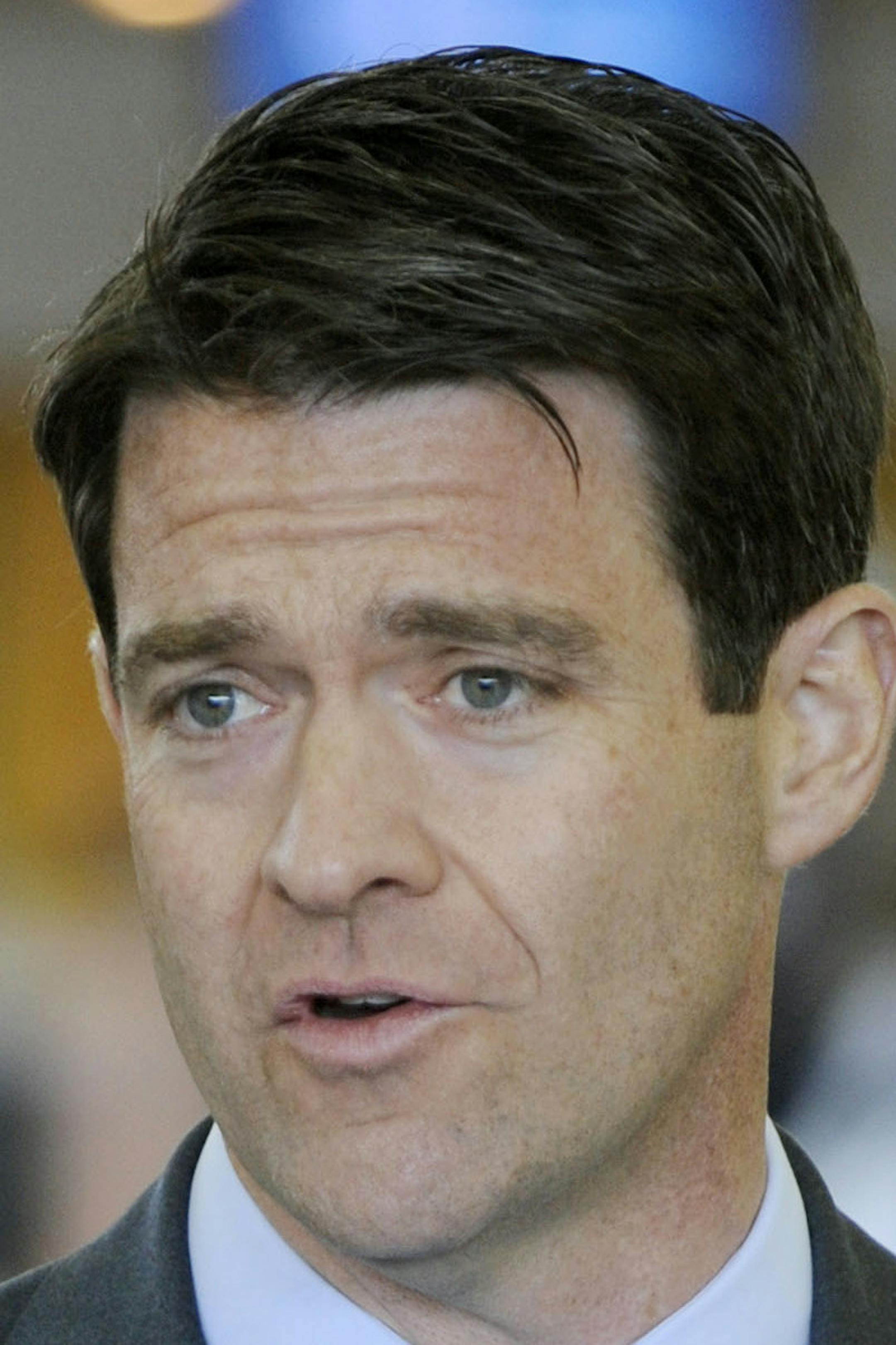 FILE - In this Friday, Oct. 22, 2010 file photograph, Port Authority of New York and New Jersey executive deputy director Bill Baroni speaks at John F. Kennedy International Airport in New York. On Friday, Dec. 13, 2013, New Jersey Gov. Chris Christie announced the resignation of Baroni, one of his top appointees, amid an escalating probe into ramp closings on a bridge into New York City and said he was certain the shutdowns were not politically motivated. (AP Photo/Henny Ray Abrams)