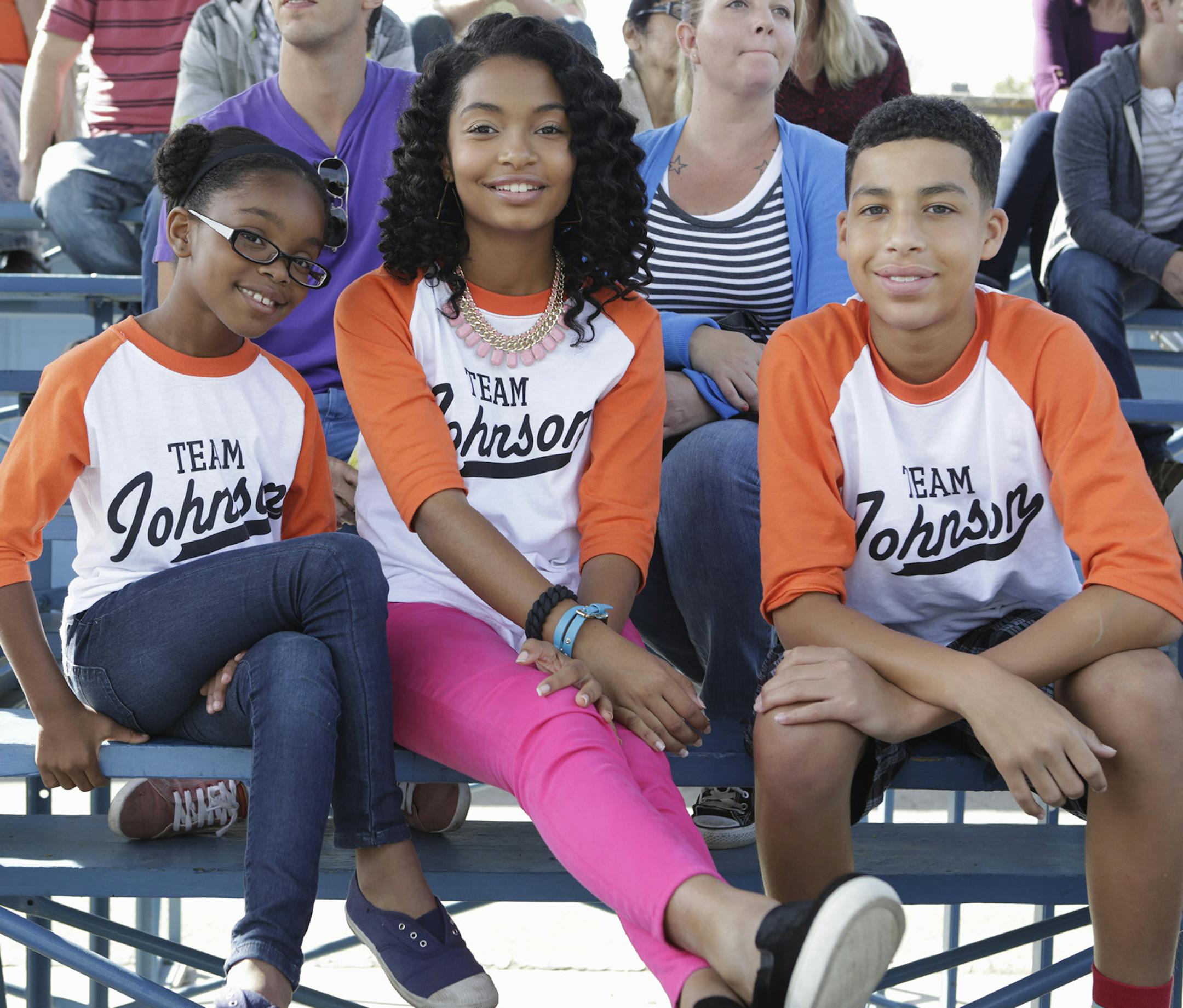BLACK-ISH - "Colored Commentary" - Dre wants the family to feel more connected so he encourages "Team Johnson" to embrace what it means to have each other's backs. But Dre creates trouble for himself when he falls short of Bow's expectations. Meanwhile, Bow and Dre invoke "Team Johnson" and put the less-than-enthusiastic Zoey and Andre Jr. in charge of babysitting the twins, on "black-ish," WEDNESDAY, DECEMBER 3 (9:31-10:00 p.m., ET) on the ABC Television Network. (ABC/Nicole Wilder) MARSAI MART