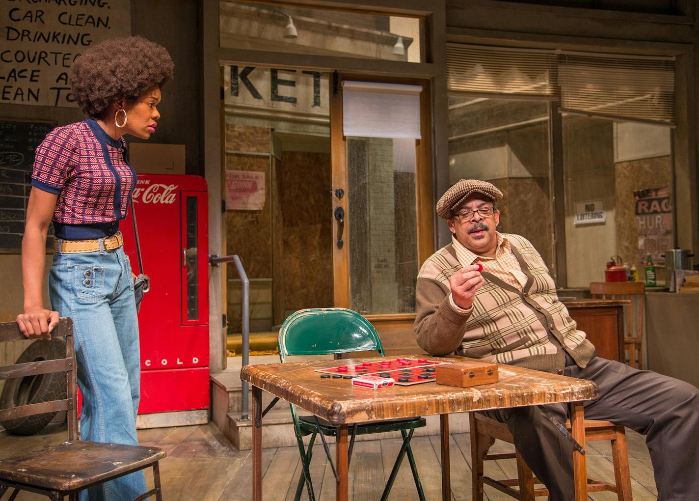 ALLEN WEEKS Jasmine Hughes and Terry Bellamy in "Jitney" at Penumbra.