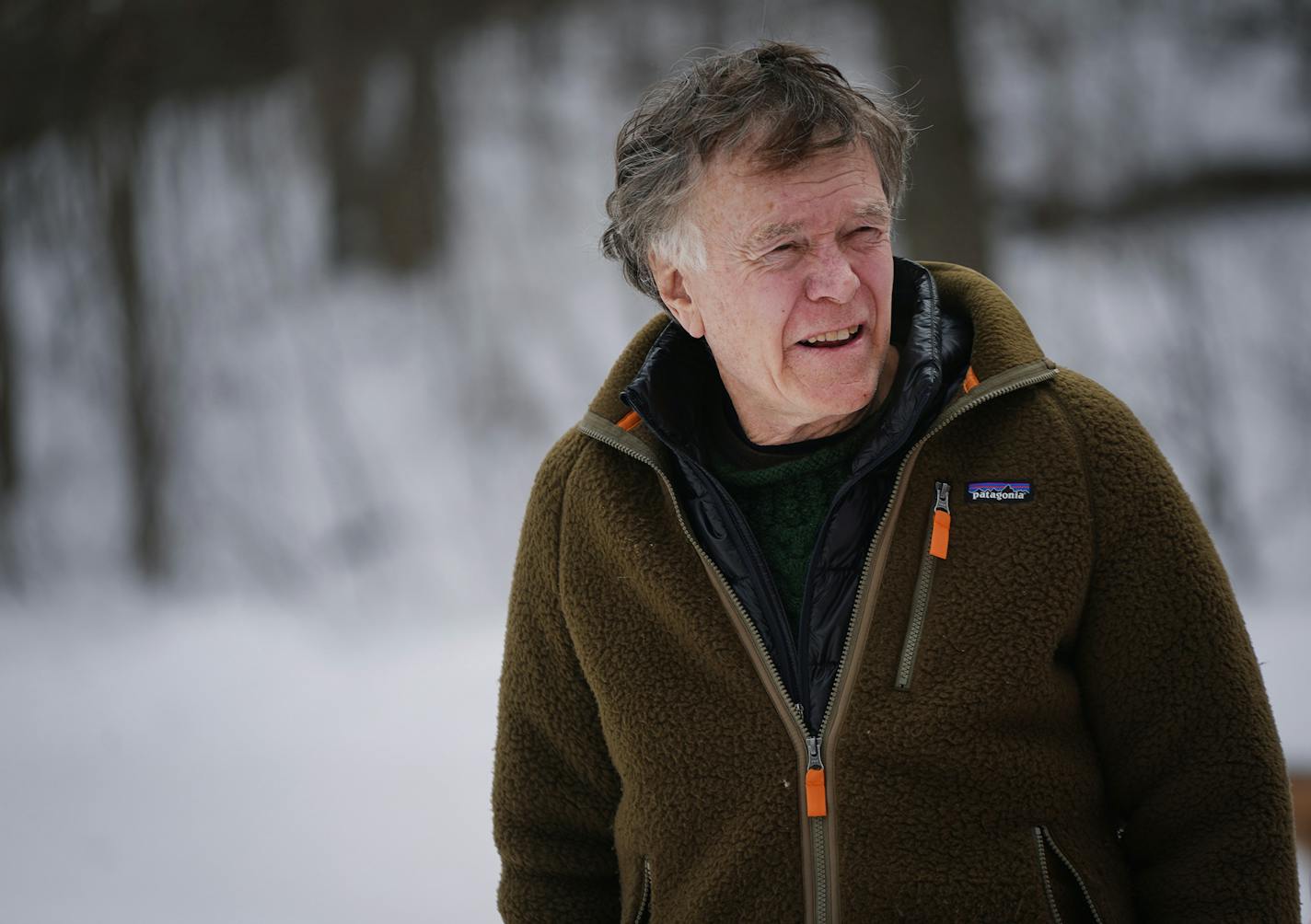 Will Steger attended an ice harvesting event at Richardson Nature Center in Bloomington.