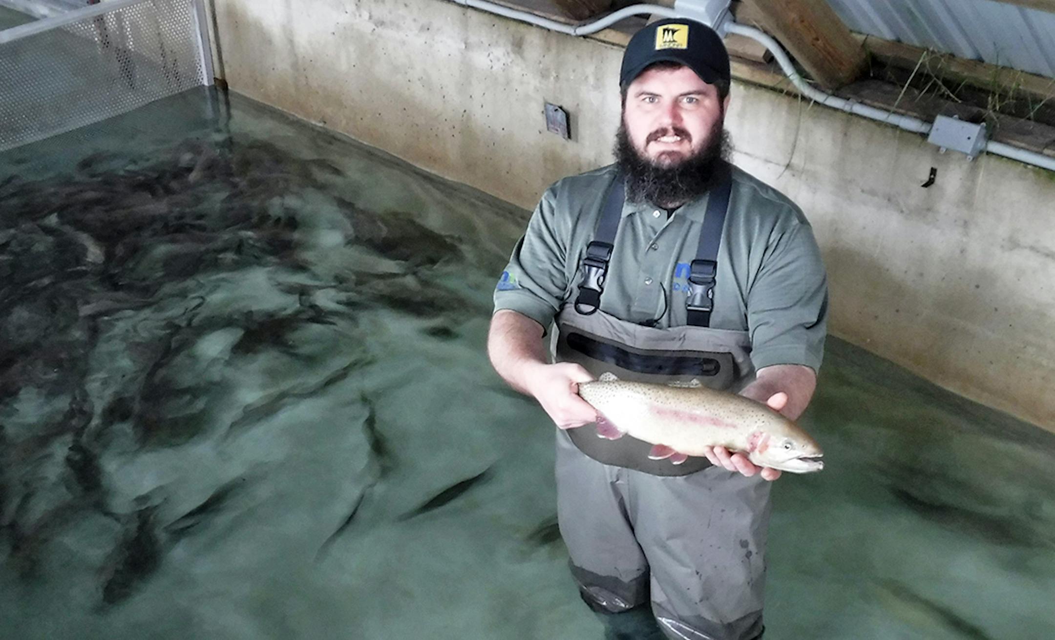 Crystal Springs Hatchery Supervisor Luke Jadwin.