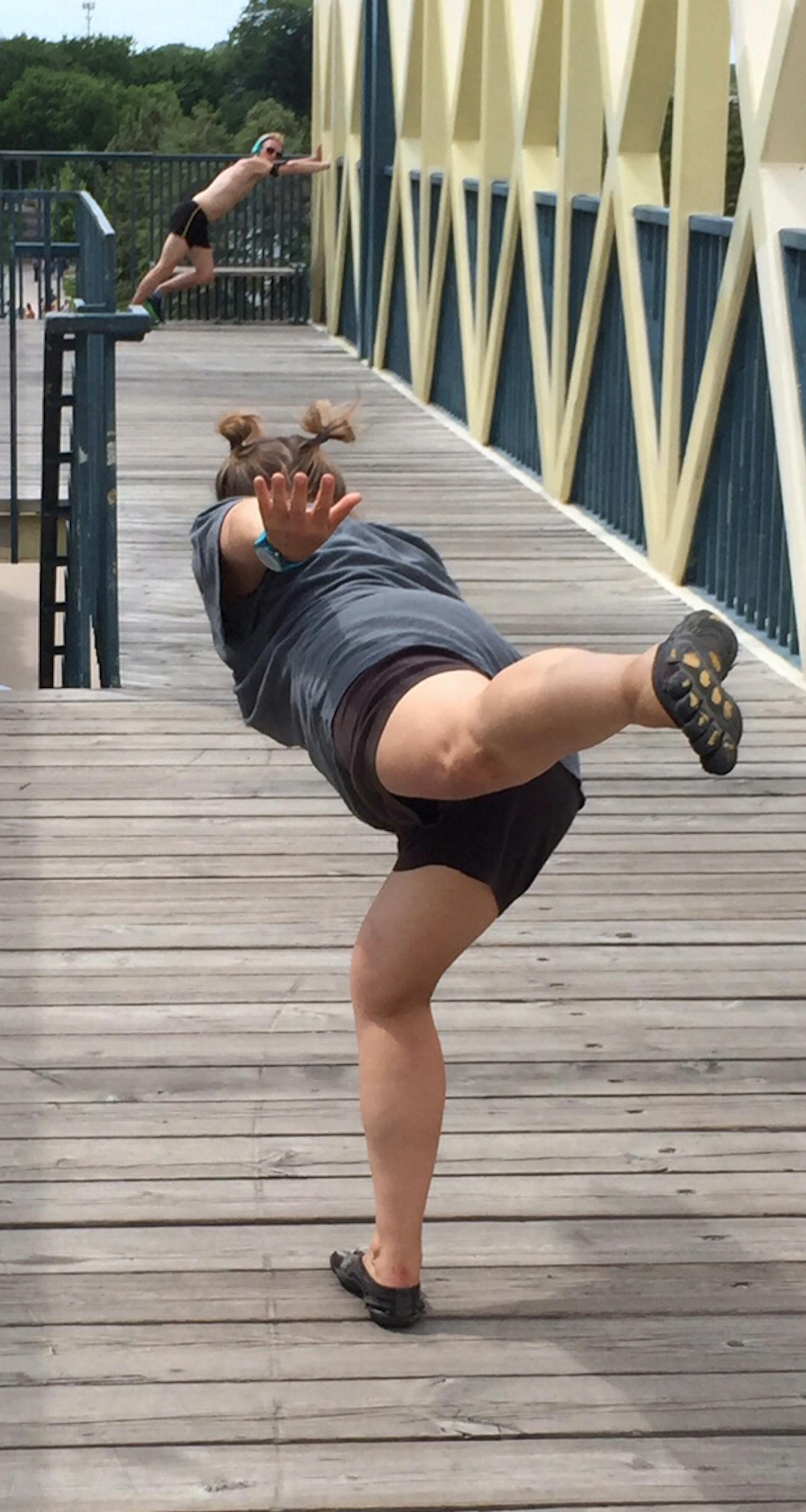 Olive Bieringa performed in BodyCartography Project's "closer."