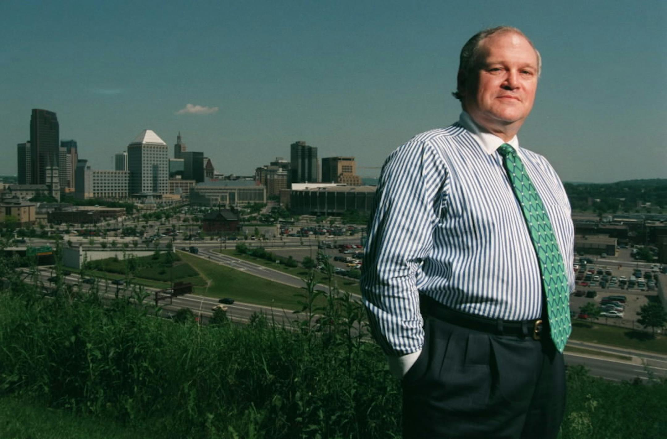 Doug Leatherdale, shown in 1996, was CEO of the St. Paul companies and a Twin Cities benefactor.