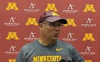 Gophers men's hockey coach held a media session on Tuesday after his team's first skils instruction session.