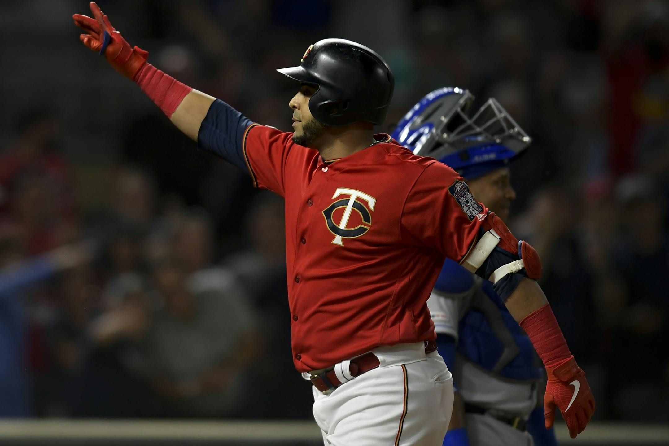 Twins designated hitter Nelson Cruz