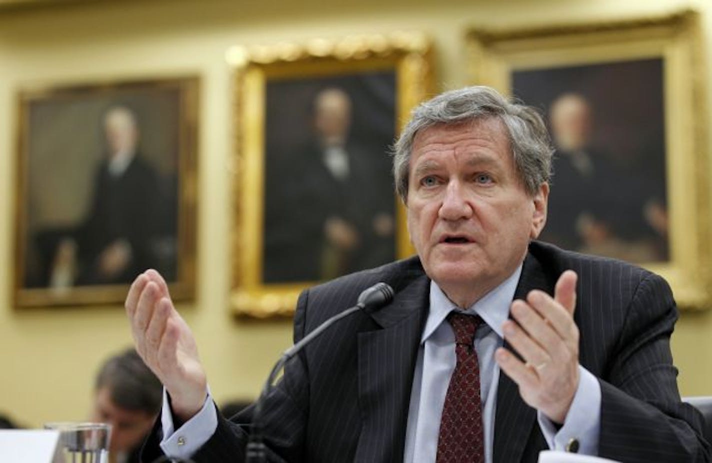 FILE - In this July 28, 2010, file photo Richard Holbrooke, Special Representative for Afghanistan and Pakistan, testifies on Capitol Hill in Washington before the House State and Foreign Operations subcommittee hearing on the oversight of U.S. civilian assistance for Afghanistan. Holbrooke, a longtime U.S. diplomat who wrote part of the Pentagon Papers, was the architect of the 1995 Bosnia peace plan and served as President Barack Obama's special envoy to Pakistan and Afghanistan, has died. He