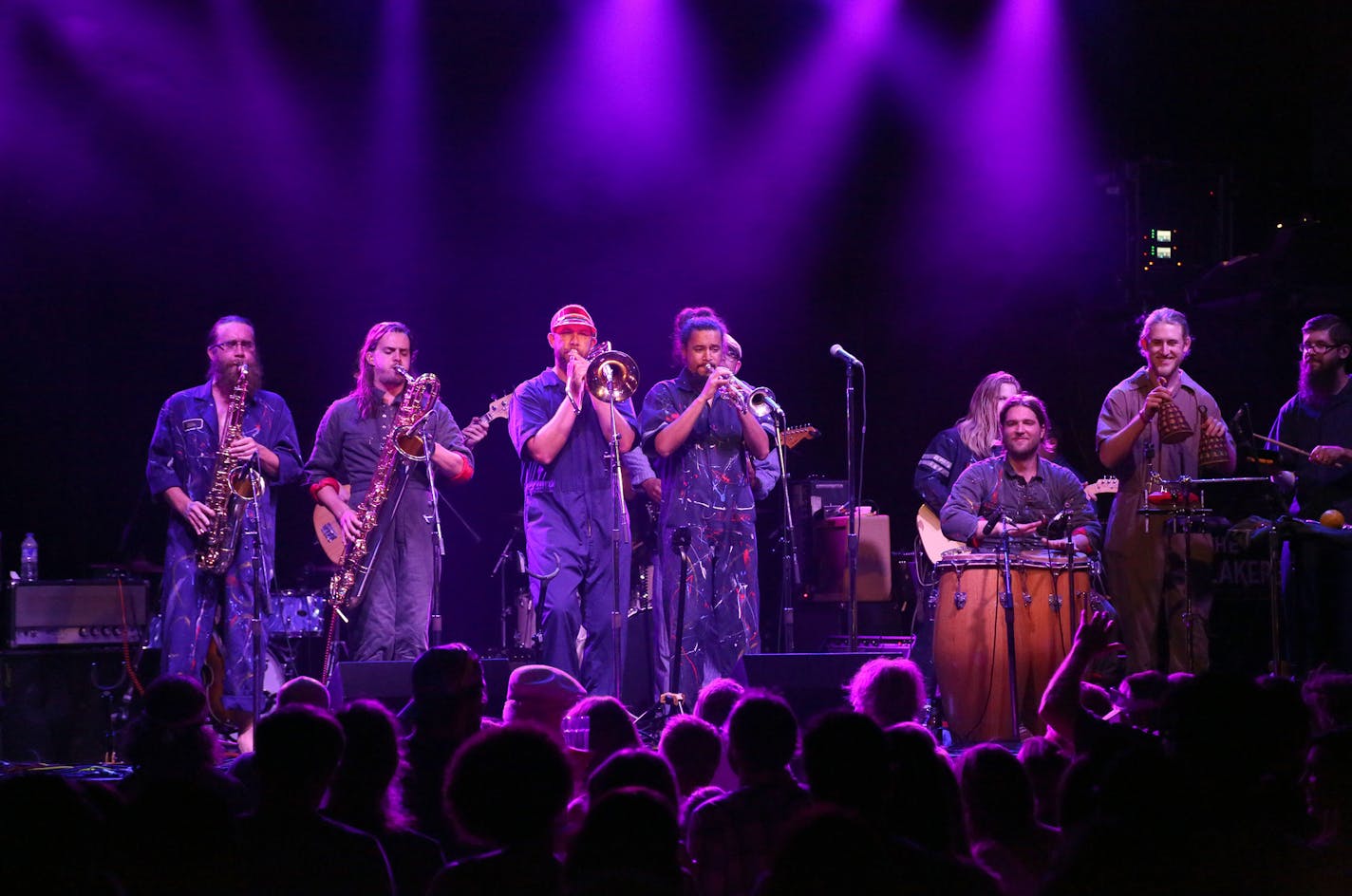 Black Market Brass performed at First Avenue in Minneapolis. &#x201c;Good Afrobeat music is not about individual players,&#x201d; said baritone sax player Cole Pulice.