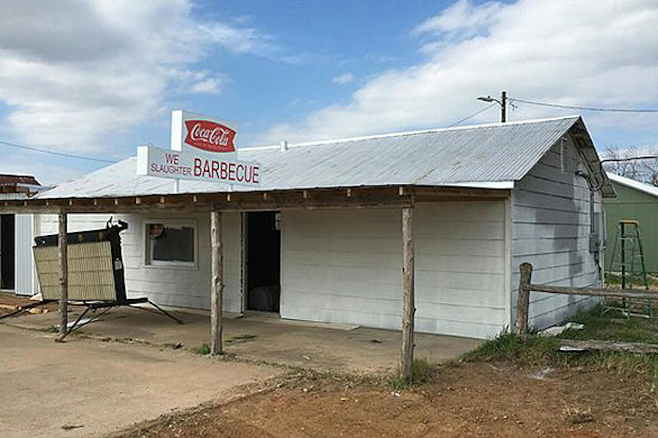 The gas station featured in the 1974 Tobe Hooper-directed blood fest "Texas Chainsaw Massacre" is now a horror-themed barbecue restaurant.