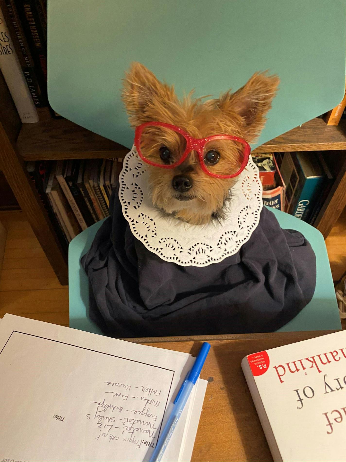 Madison dressed up as the late Supreme Court Justice Ruth Bader Ginsburg in this submission by Michealyn Kvasnik of Minneapolis.