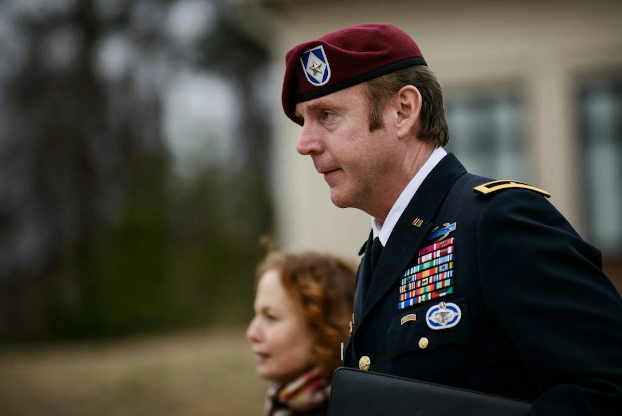 March 4, 2014: Brig. Gen. Jeffrey Sinclair leaves the courthouse following a day of motions at Fort Bragg, N.C.