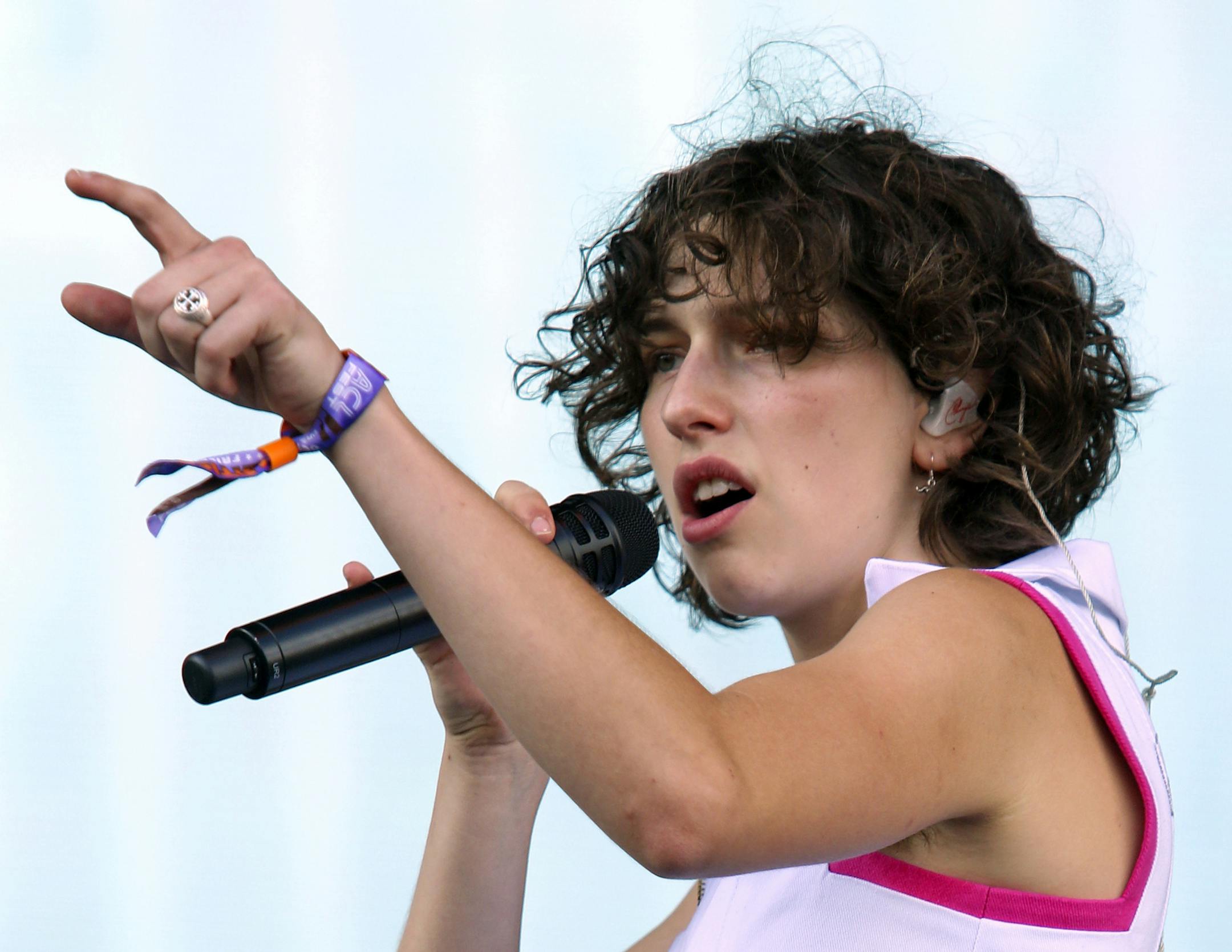 King Princess performs on the first weekend of the Austin City Limits Music Festival at Zilker Park on Friday, Oct. 4, 2019, in Austin, Texas. (Photo by Jack Plunkett/Invision/AP)