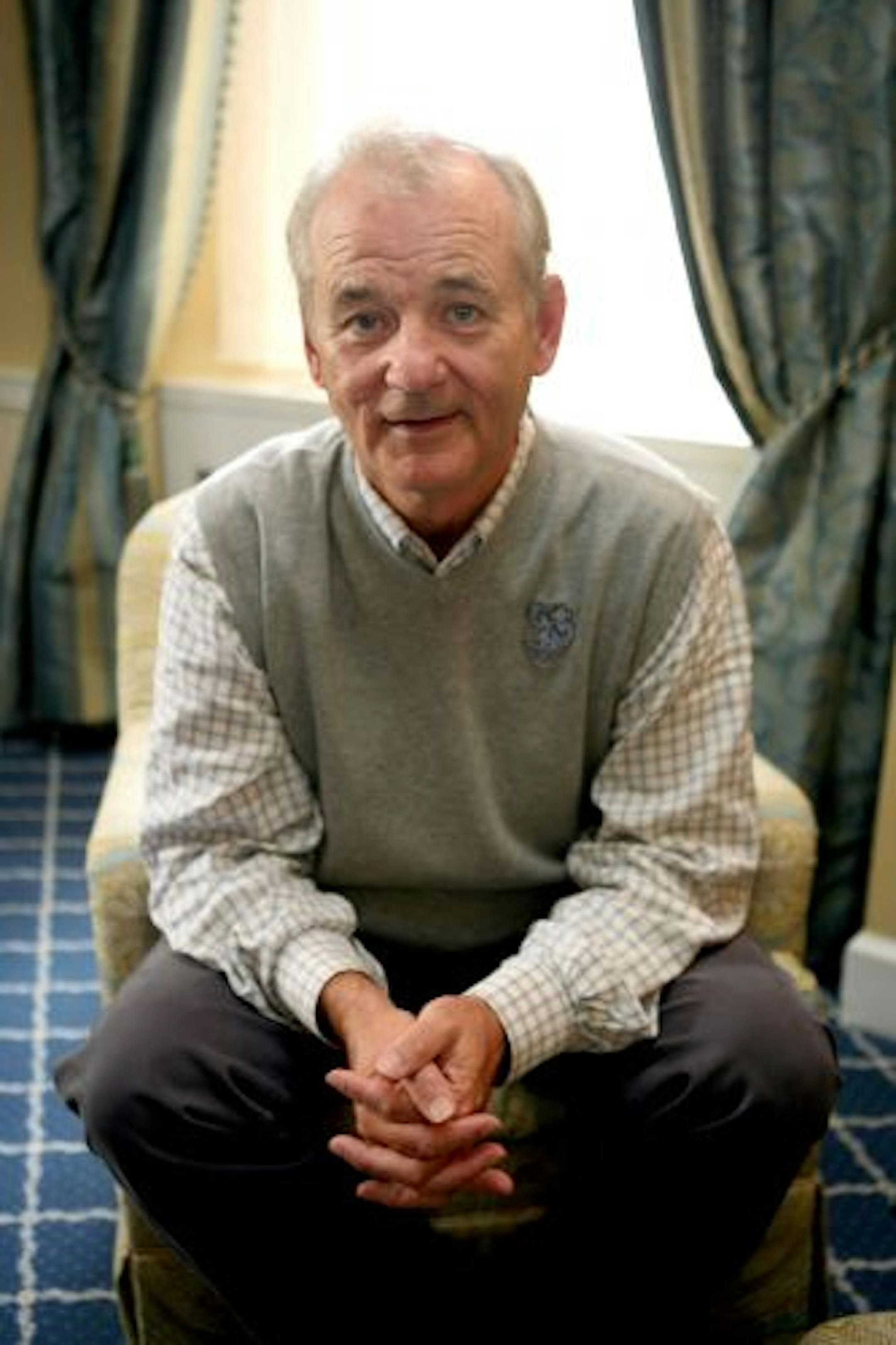 Actor Bill Murray is photographed at the Waldorf Astoria, Friday, Oct. 3, 2008, in New York, while in town to promote his new film "City of Ember."