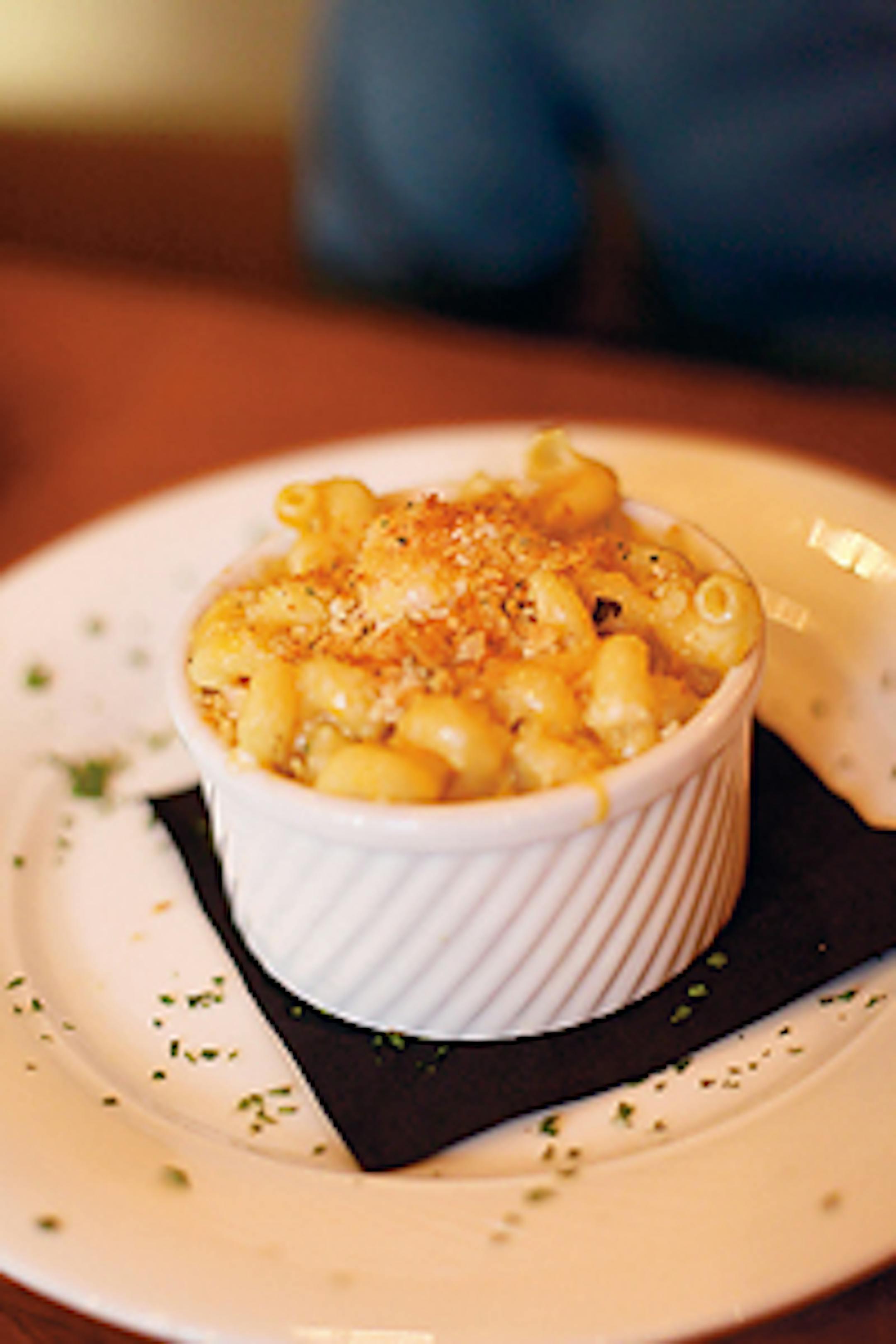 Shrimp truffle mac and cheese is tops at St. Louis Park Woodfire Grill