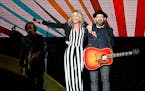 Sugarland’s Jennifer Nettles and Kristian Bush performed Friday, August 24, 2018 at the Minnesota State Fair Grandstand.