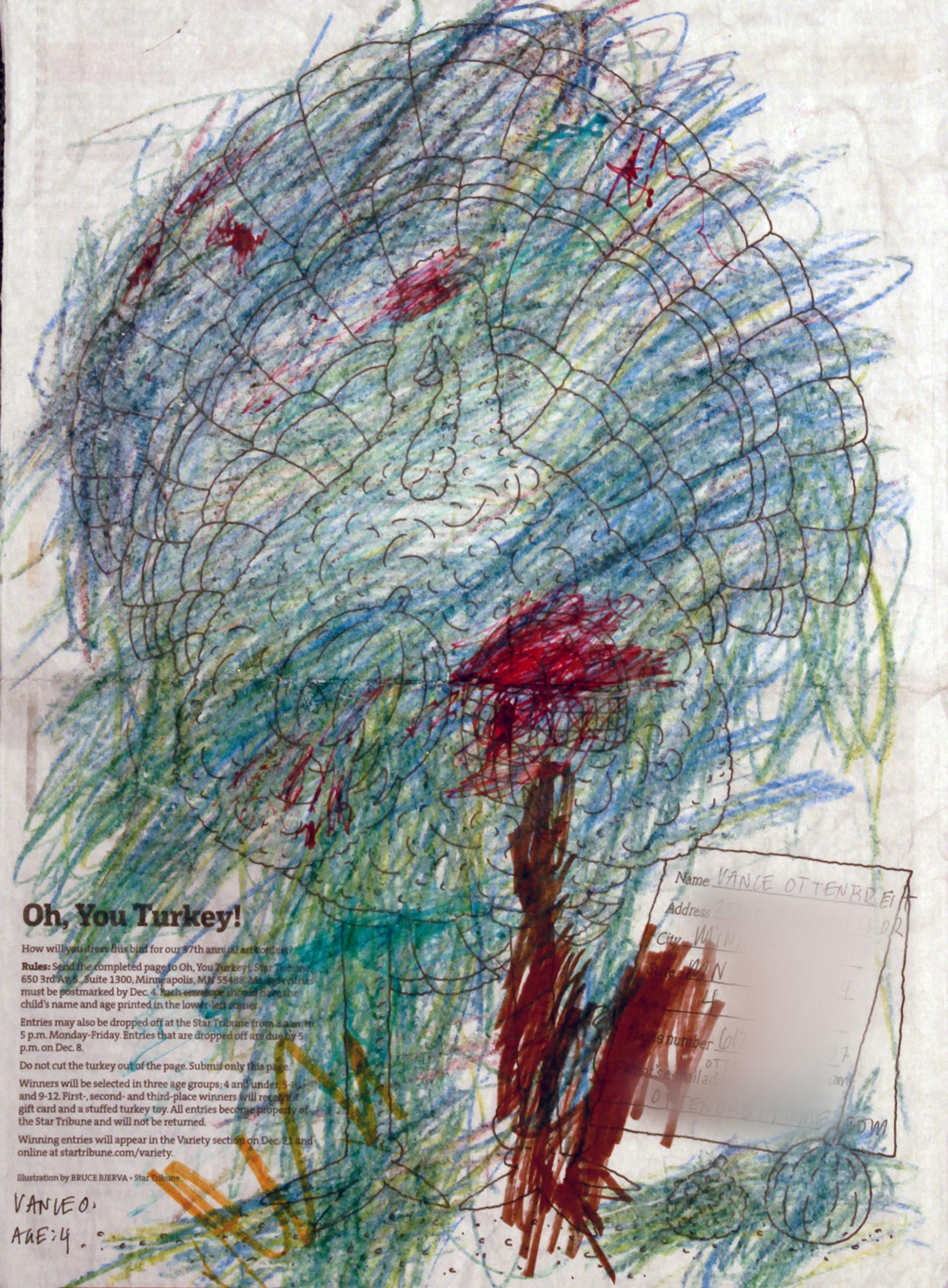 2015 'oh you turkey' winners - Vance Ottenbreit, 4 yrs Minnetrista, MN