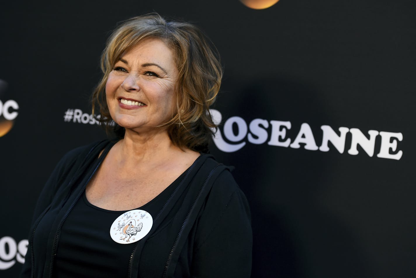 FILE - In this March 23, 2018, file photo, Roseanne Barr arrives at the Los Angeles premiere of "Roseanne" on Friday in Burbank, Calif.