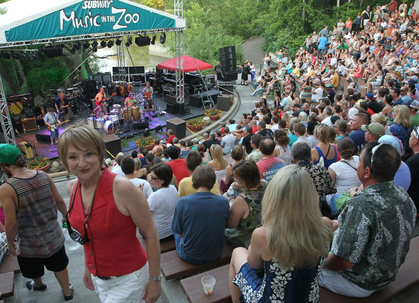 Sue McClean at the July 3rd Ziggy Marley concert at the Zoo.