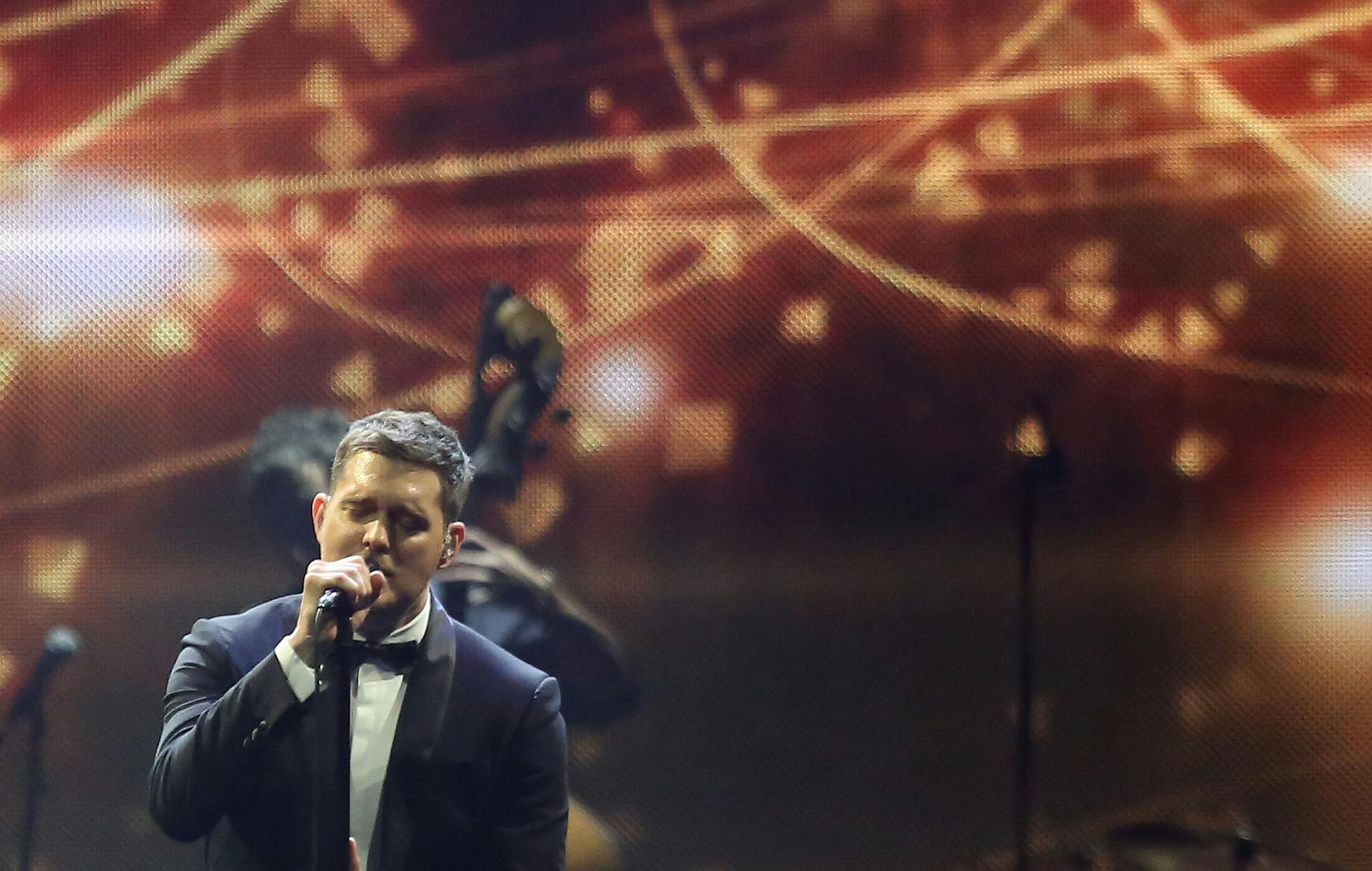 Michael Buble performed at the Xcel Energy Center Wednesday September 11, 2013. ] (KYNDELL HARKNESS/STAR TRIBUNE) kyndell.harkness@startribune.com