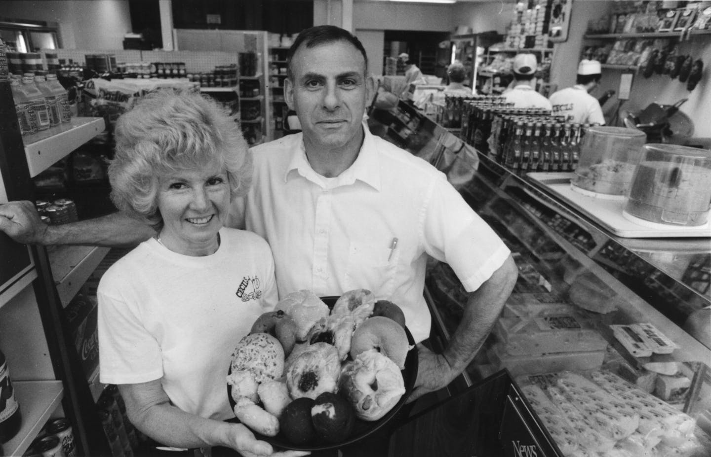 Cecil's Deli circa 1987: co-owners Sheila and David Leventhal.