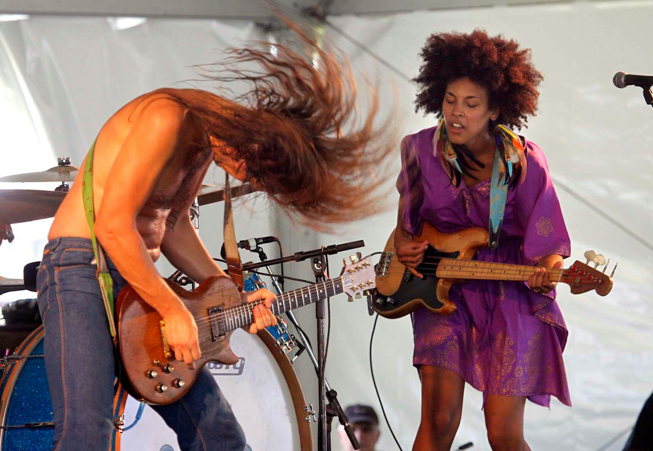 Among musical acts at Taste of Minnesota's opening day in St. Paul: Earl Greyhound, with Matt White and Kamara Thomas.