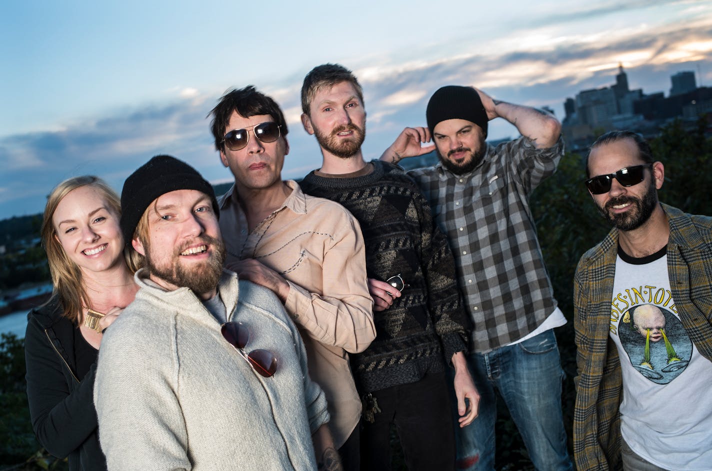 Left to right: band members are Molly and John Solomon, Al Weiers, Dillon Marchus, Steven Yasgar, and Adam Switlick. ] Richard Morgan profiles the St. Paul band Communist Daughter. Their new album "The Cracks That Built the Wall" drops 10/21, followed by a homecoming show on 11/11.Richard Tsong-Taatarii/rtsong-taatarii@startribune.com