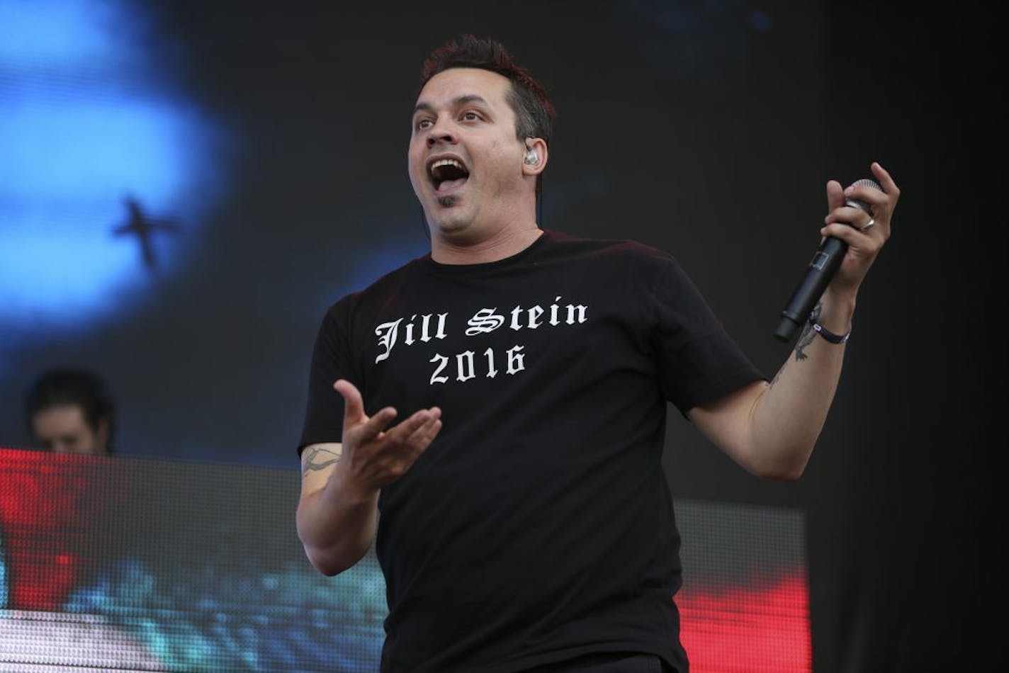 Atmosphere's Sean "Slug" Daley on the Main Stage late Sunday afternoon at Soundset 2016.