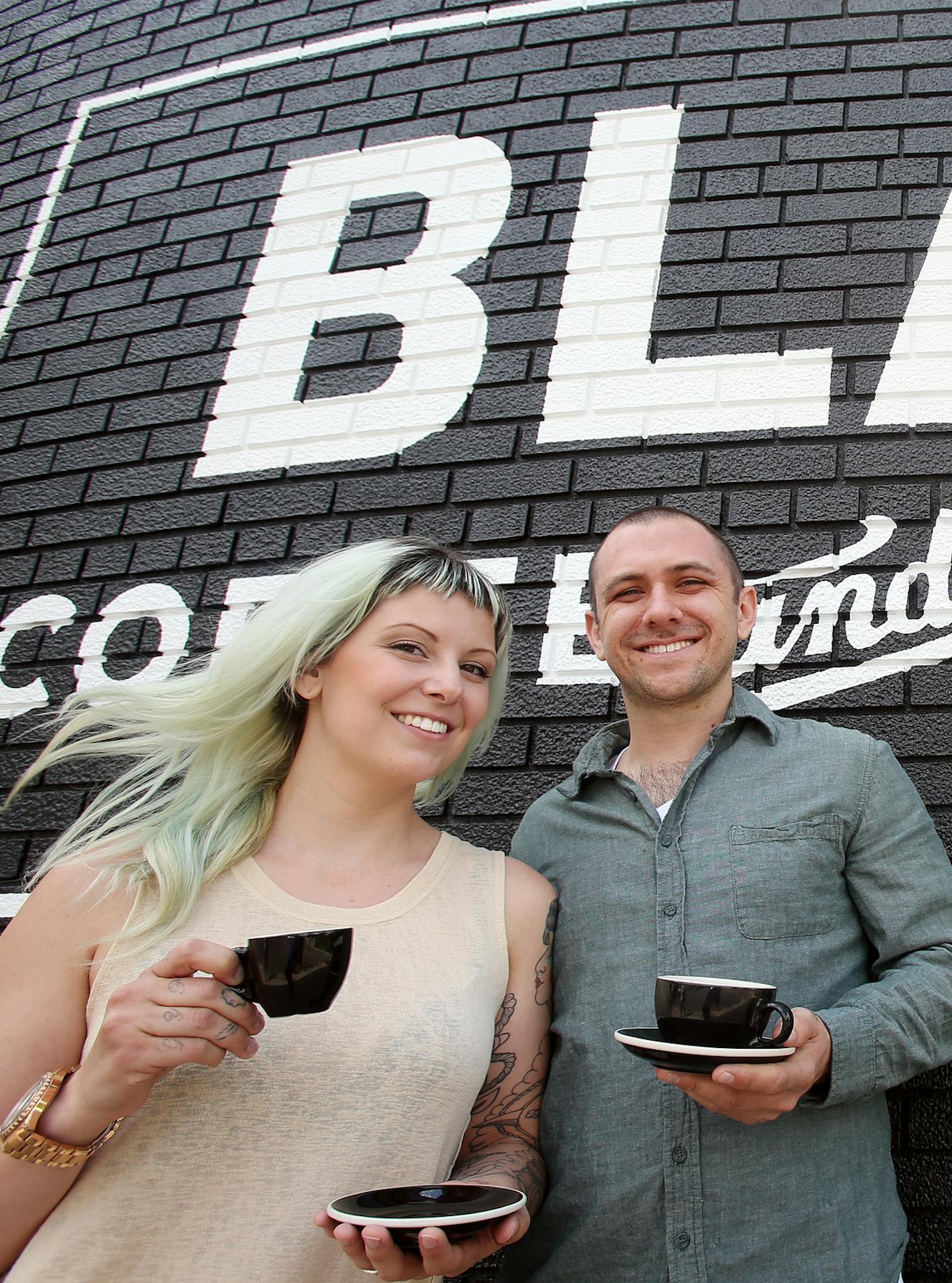 Lisa and Andrew Ply of Black Coffee and Waffle Bar in Minneapolis. ] JOELKOYAMA&#x201a;&#xc4;&#xa2;jkoyama@startribune Minneapolis, MN on June 3, 2014. There's a coffee revolution happening in the Twin Cities. A small army of coffee shops are changing the way people think about a beverage everyone things they know all too well. We talk with coffee shops who have "converted" to the gospel of craft coffee, where light roast beans are king -- and no one adds cream or sugar. Because good coffee does