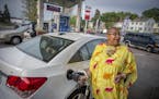 "It's just a part of life and it cost more in California," said Akhmiri Sekhr-ra, about increasing gas prices as she filled her car up with gas at a B