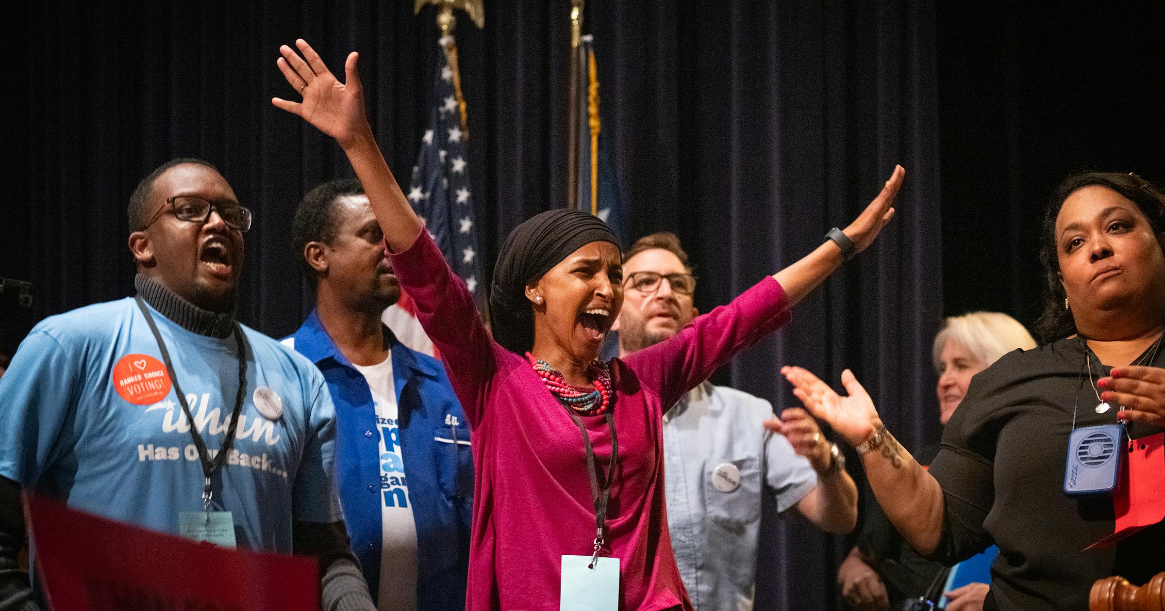 Rep. Ilhan Omar wins DFL endorsement over Don Samuels at Minneapolis ...