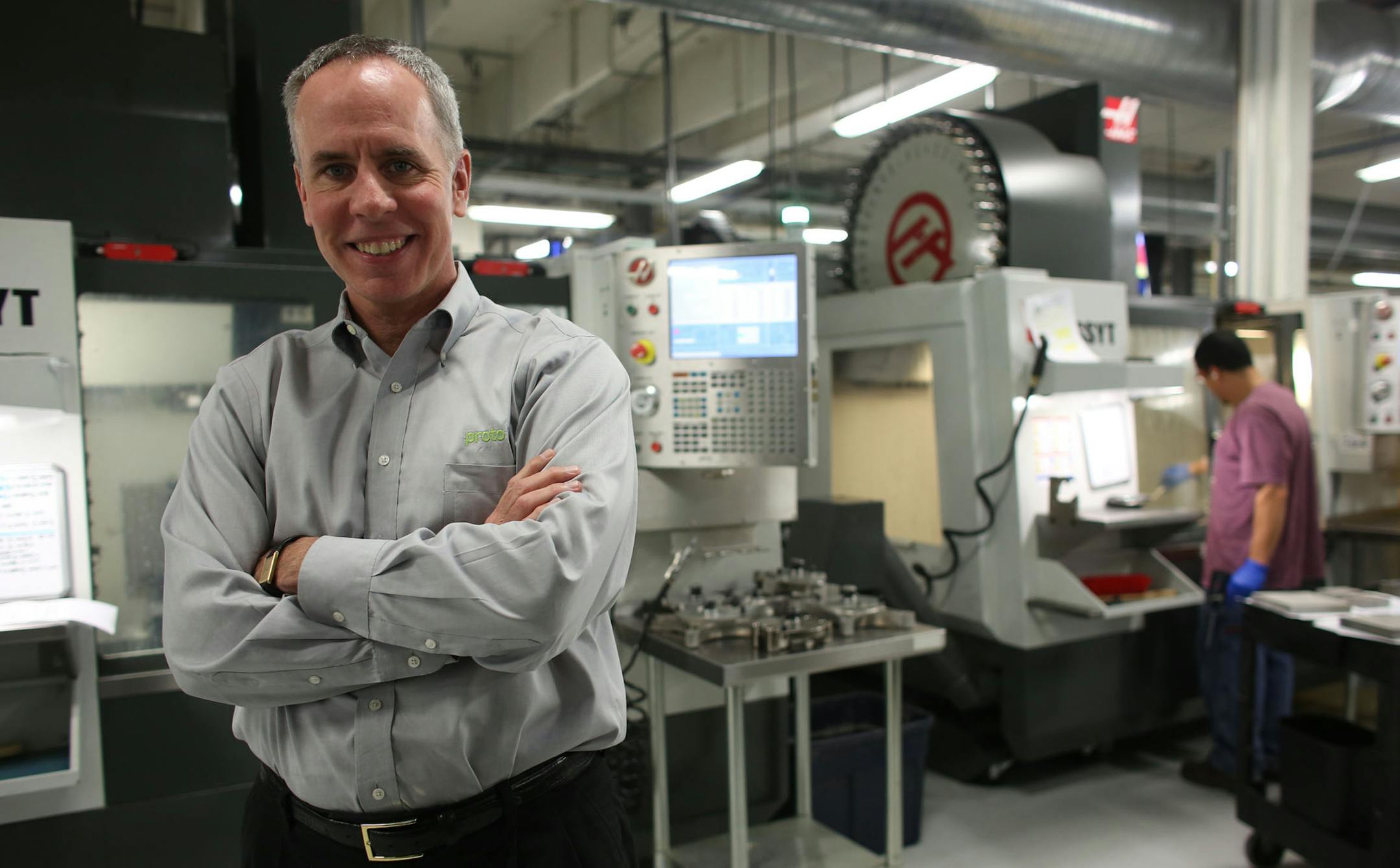 Proto Labs CEO Brad Cleveland stood on the manufacturing floor in Maple Plain Min., Thursday, October 31, 2013. ] (KYNDELL HARKNESS/STAR TRIBUNE) kyndell.harkness@startribune.com