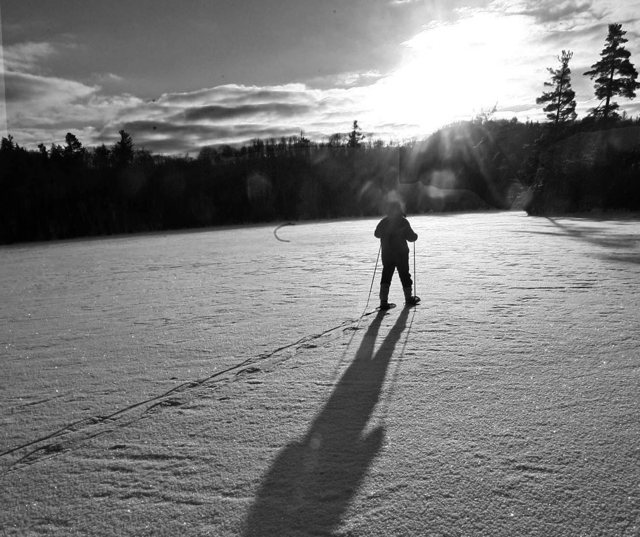 Embracing a North Shore winter.
