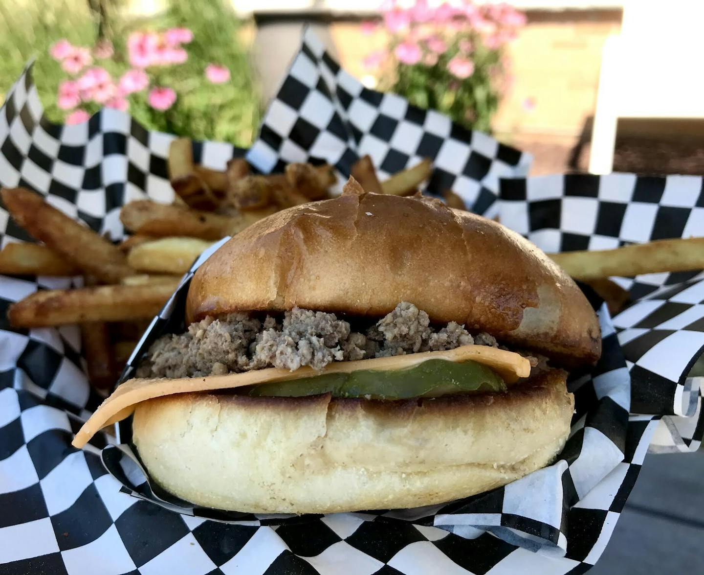 Maid-Rite sandwich at Dakota Junction.