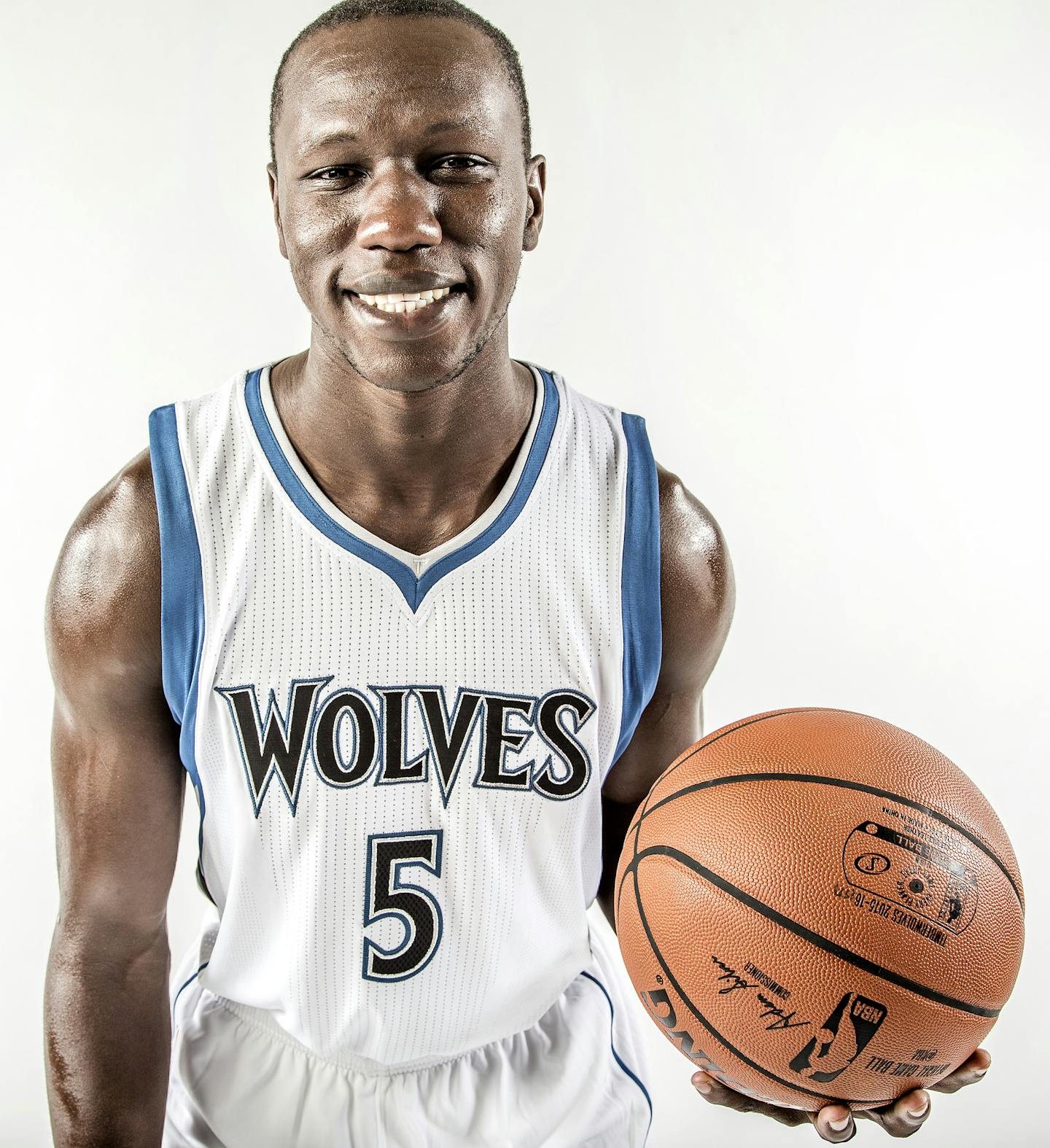 Minnesota Timberwolves Gorgui Dieng. ] CARLOS GONZALEZ cgonzalez@startribune.com - September 28, 2015, Minneapolis, MN, Target Center, NBA, Minnesota Timberwolves Media Day