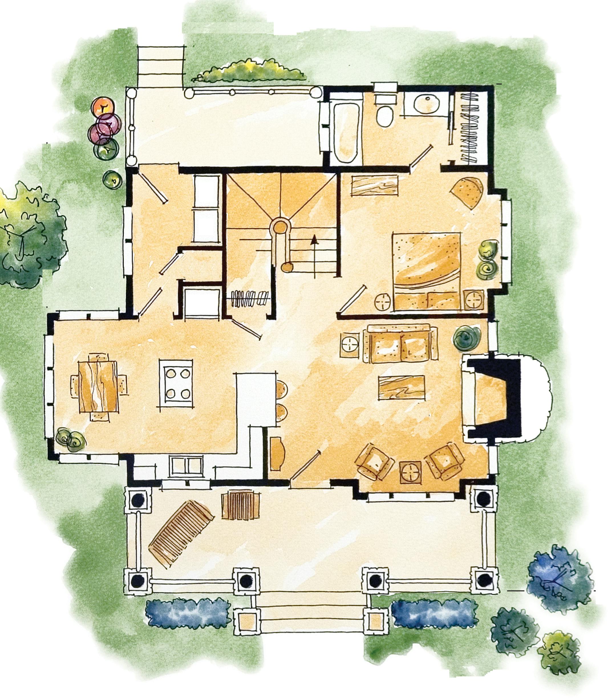 Rustic cabin boasts modern amenities