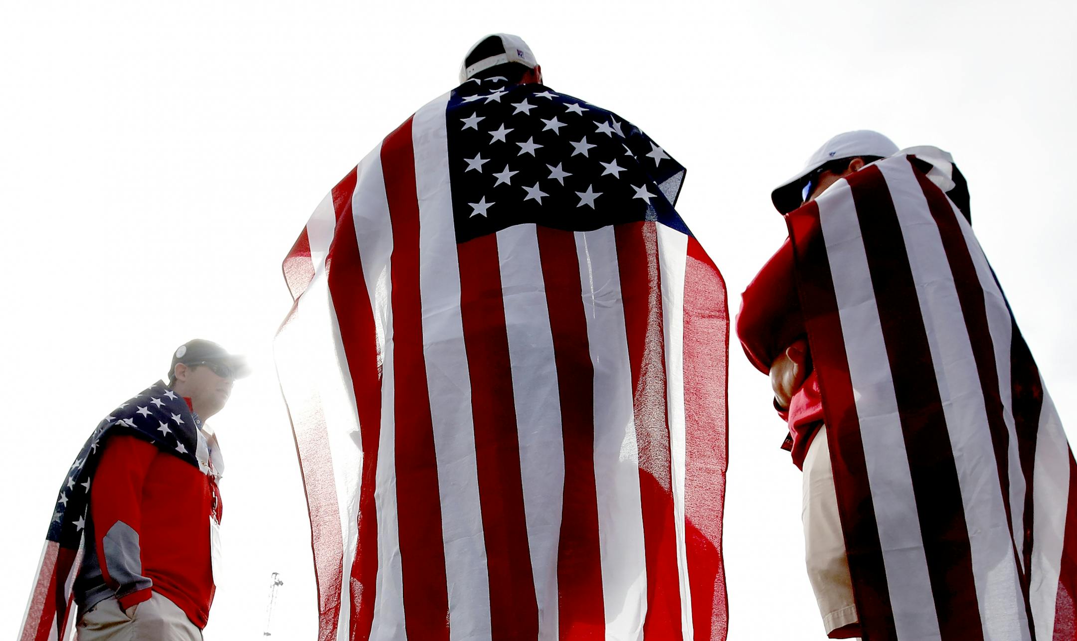 Team USA fans at the Ryder Cup - Hazeltine National Golf Club.