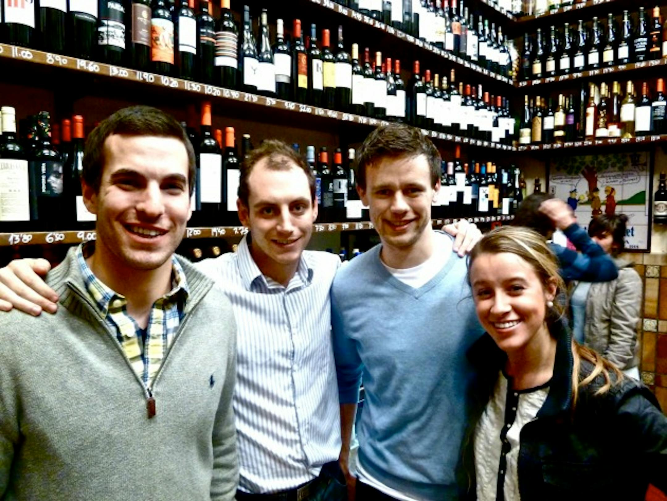 With new Australian friends at Quimet & Quimet!