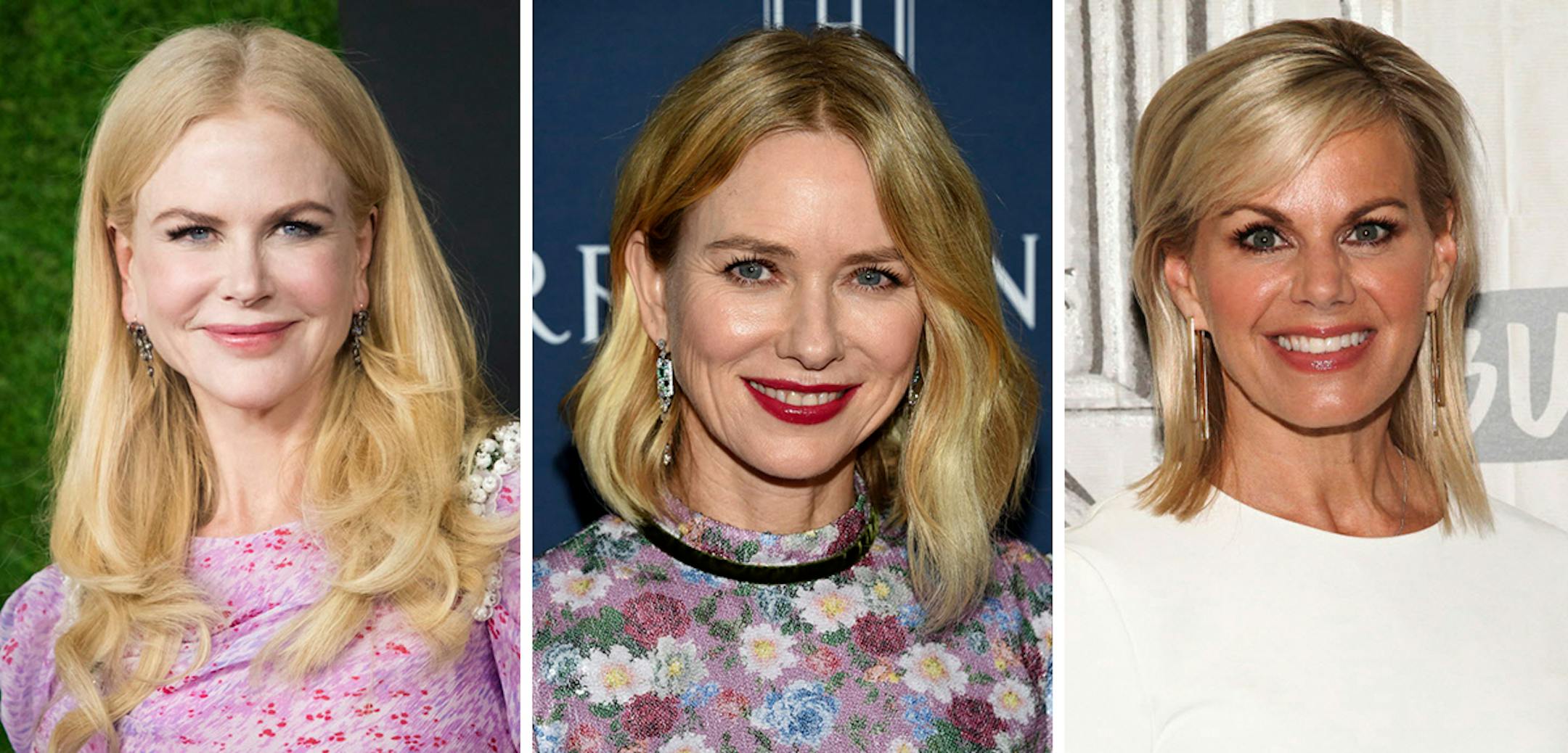 Nicole Kidman, Naomi Watts and Gretchen Carlson.