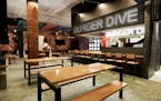 A rendering of Burger Dive at the new Potluck food hall at Rosedale Center