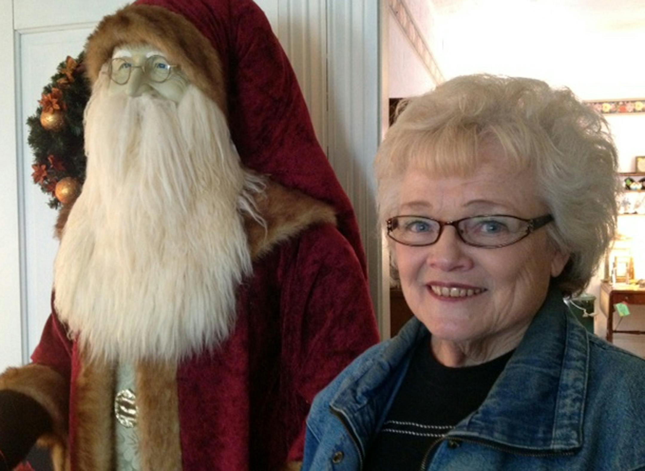 Geri Pehrson runs St. Nick's Antiques on her farm near St. Peter, Minn.