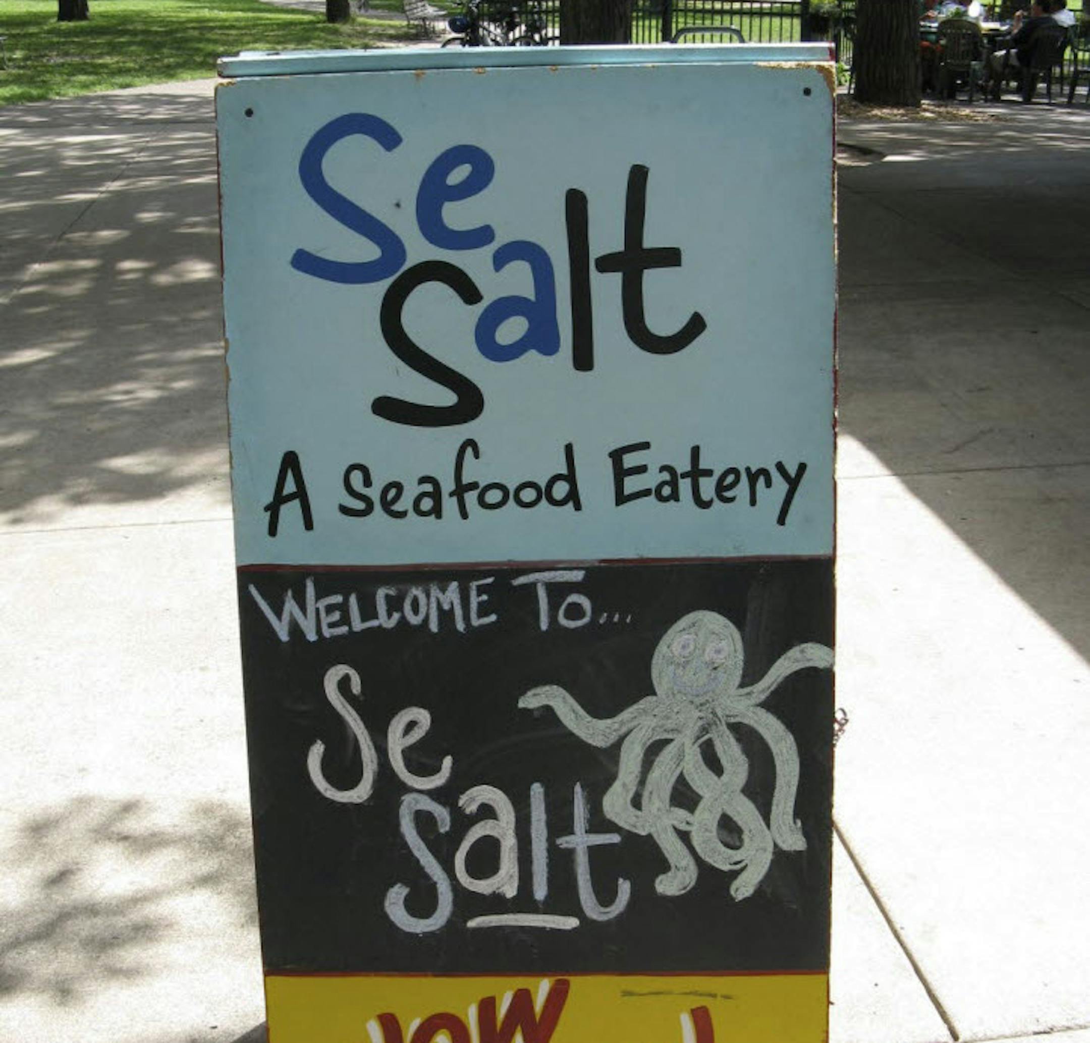 Sign for Sea Salt eatery