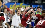 The defending national champion Crimson Tide is the No. 1 team in the Associated Press preseason Top 25 for the fifth time overall and third time unde