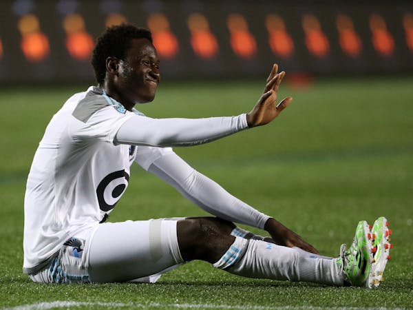 Minnesota United forward Abu Danladi (9) reacted after he missed a shot on goal in the second half. ] ANTHONY SOUFFLE &#xef; anthony.souffle@startribu