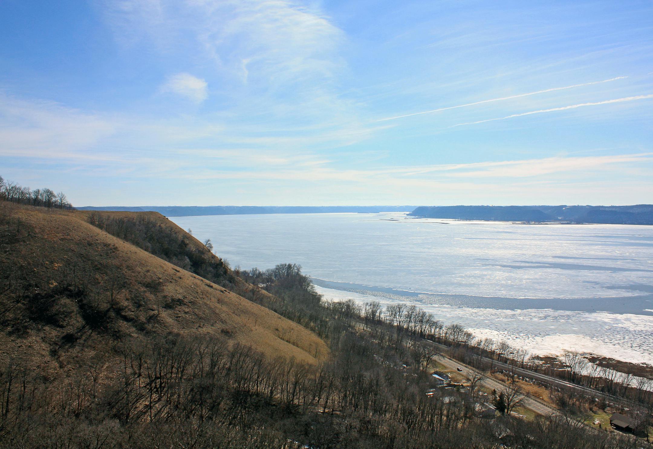 The natural area’s exposed bluffs feature some of Wisconsin’s last remaining “dry” native prairie, or goat prairie.