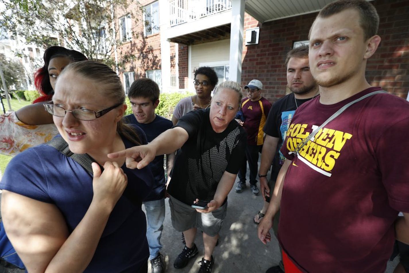 Kerri Jo Spidahl a vocational coordinator at Kota Connections ,showed residents with disabilities how to use the ride-sharing service Lyft Tuesday June 13, 2018 in Apple Valley, MN. The new program, funded by a Department of Human Services grant, focuses on helping people with disabilities get to their jobs, allowing them increased independence and saving time.