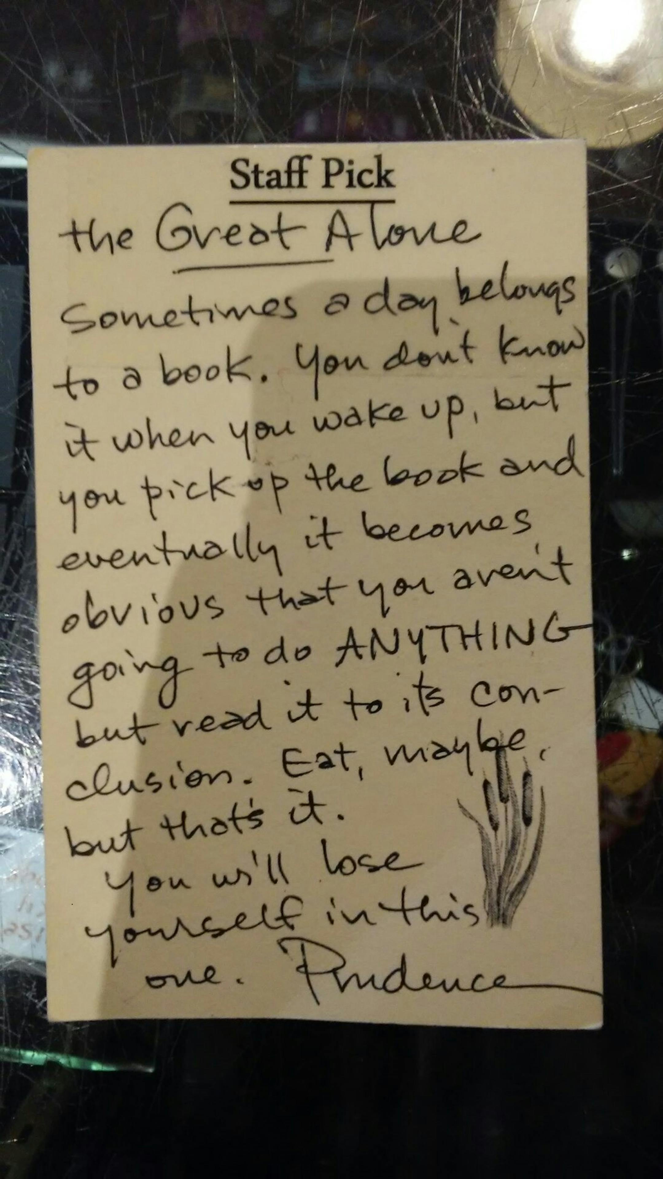 Shelftalker from Birchbark Books