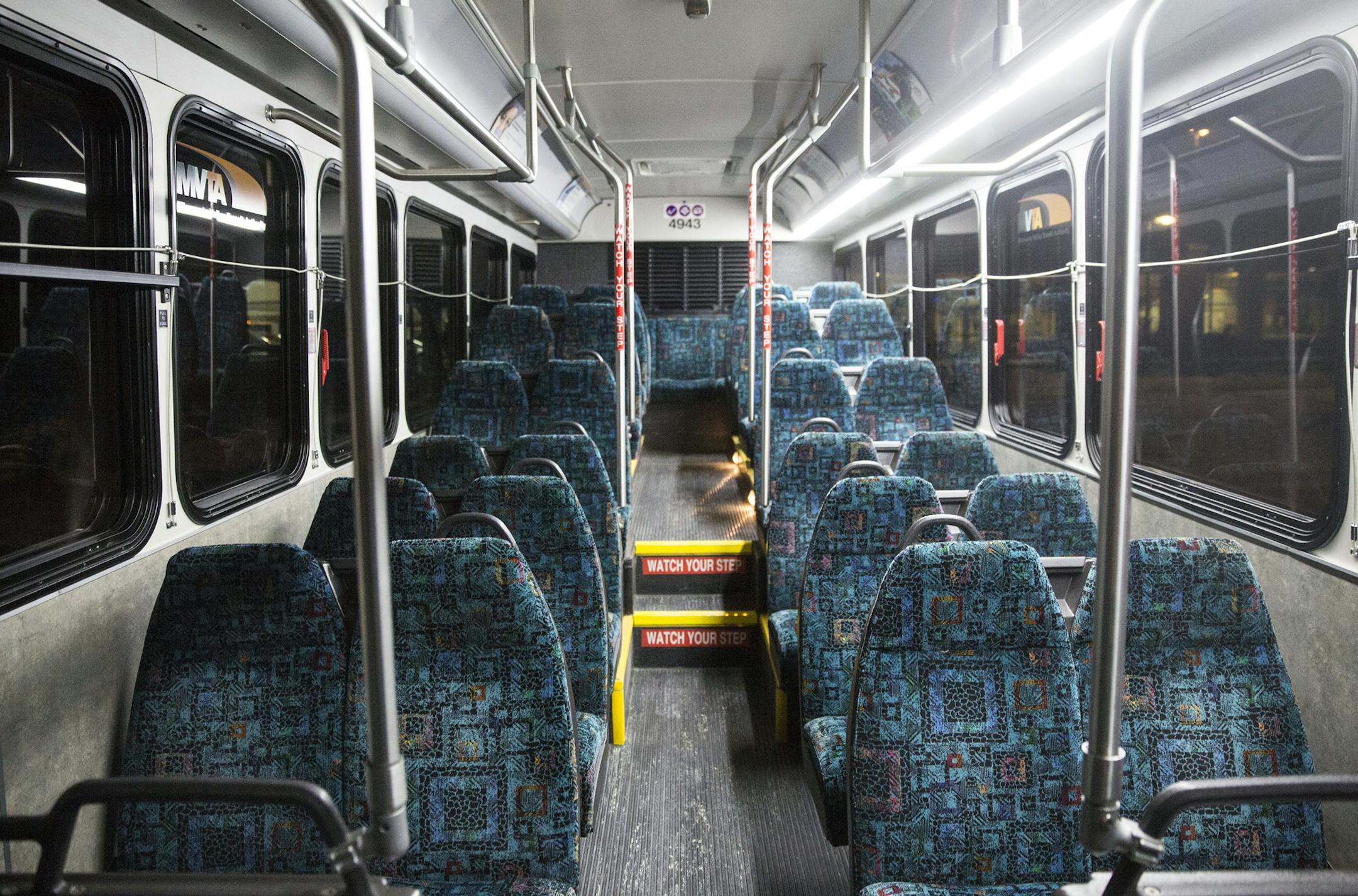 During rush hour on Monday, Feb. 8, the new Route 494 had no passengers. The route began service on Jan. 19.
